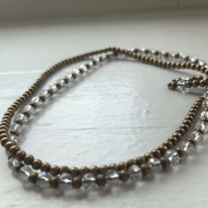 ✨Brassy Beaded Anklet ✨